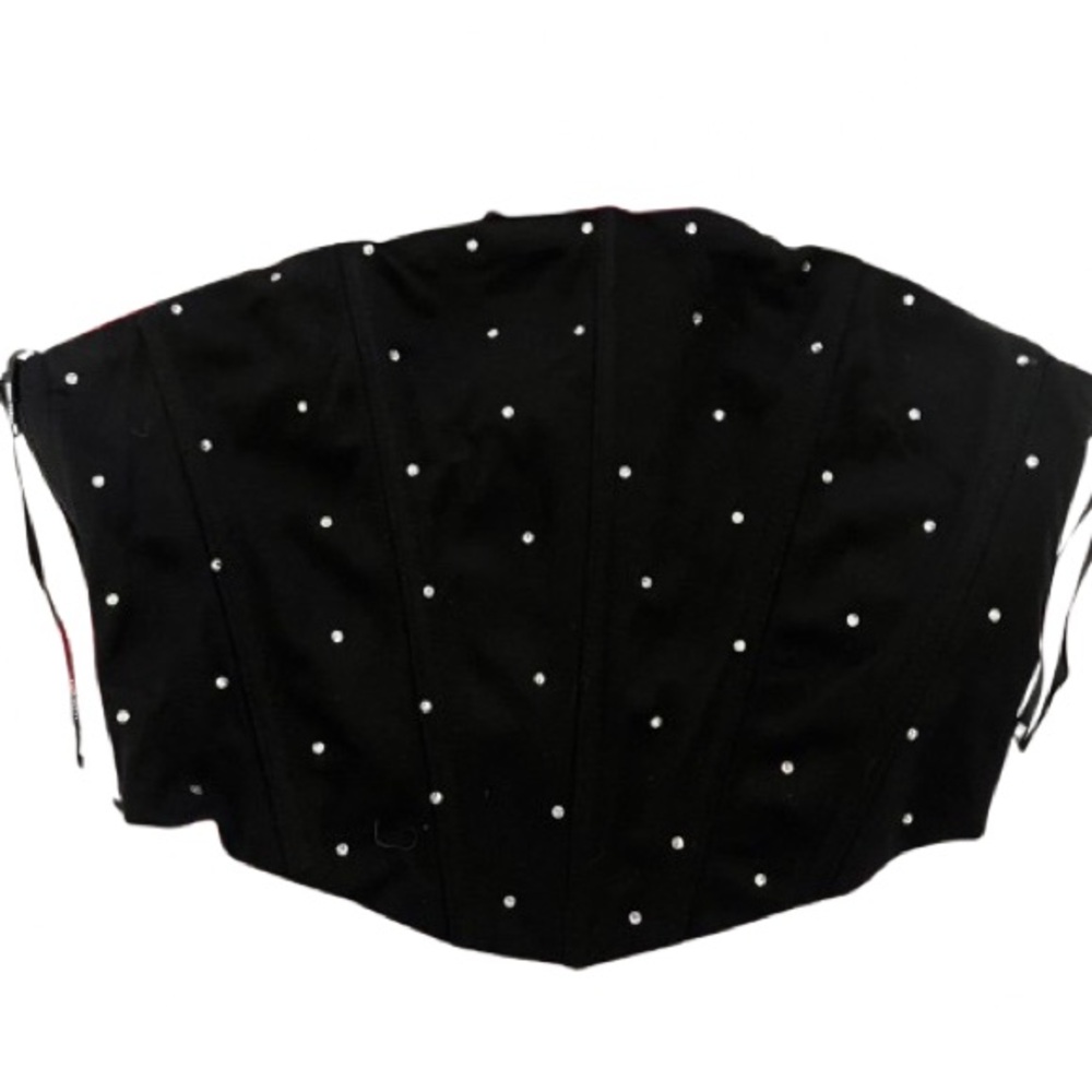 Forever 21 bedazzled corset tube top